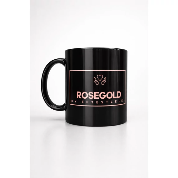 Rosegold by Eptestlelek bögre - fekete