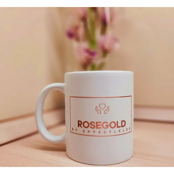 Rosegold by Eptestlelek bögre - fehér